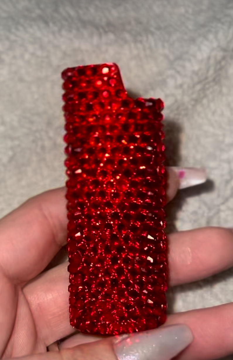 Sparkly Bedazzled BIC Lighter Cases,  Assorted  Colors (Solid), Variety, Custom Item ,Handmade