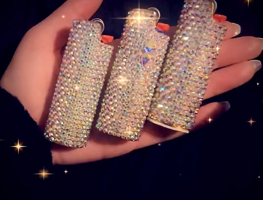 Stardust Dreams - Bedazzled Bling AB Crystal BIC Lighter Case/Lighter Sleeve